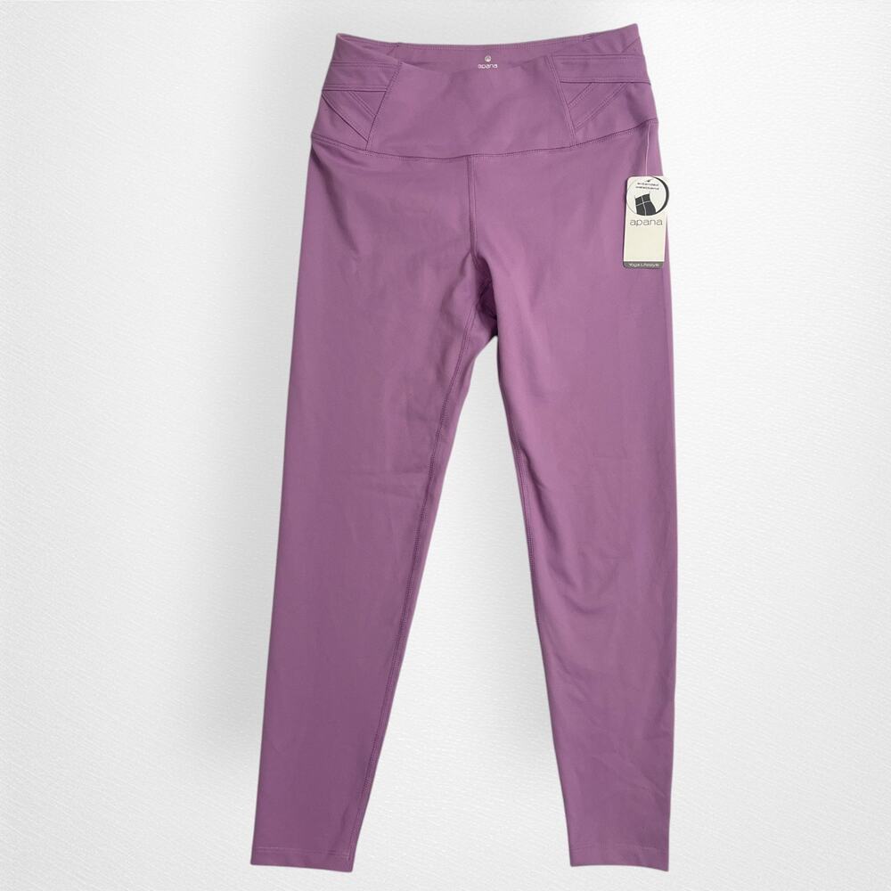 APANA Yoga Lifestyle 7/8 Leggings Women's Size L NEW